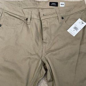 Volcom Vorta Jeans Khaki Size 29 (Brand New With Tags)